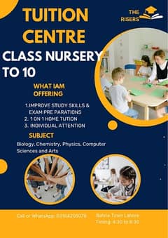 Tuition for Class Nursery to Matric