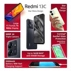 Redmi 13C (Stardust Black, 6GB RAM, 128GB Storage)