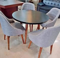 4 seater Dining Table, 6,7,8. . . chairs, wooden, all type center tab