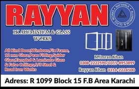 Aluminium window door/upvc window/glass work/glass partition/mirror