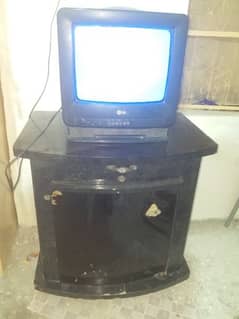 lg tv and trolley for sale