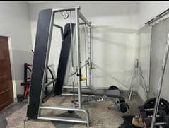 Smith machine with Squat rack and counter balance 12 gauge
