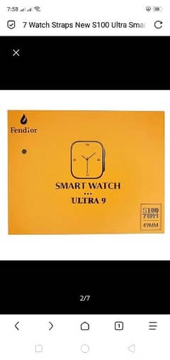 watch ultra with 7 strapes with original box