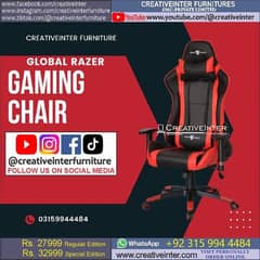 Imported Orignal Global razer gaming Office recliner chair table mesh