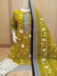 cotton fabric 3 piece suit price 1700 home delivery available