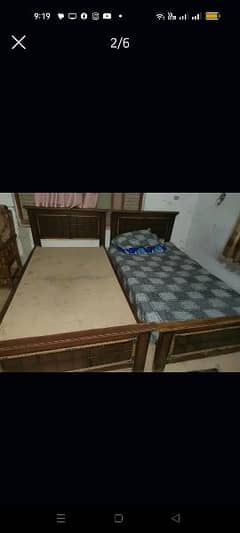 2 single beds for sale,kahin sy koi defect nhe hai