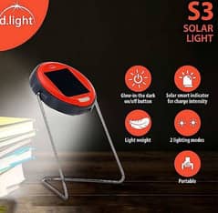 solar rechargeable stand lamp