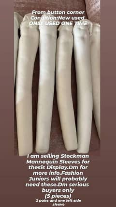 5 Fashion Mannequin Arm Sleeves(Pair)For sale