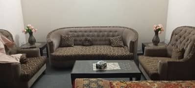 5 seater large sofa set with table set