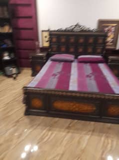 bed set with ortho matress and dresser