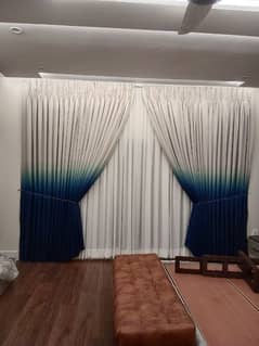 curtains and blind