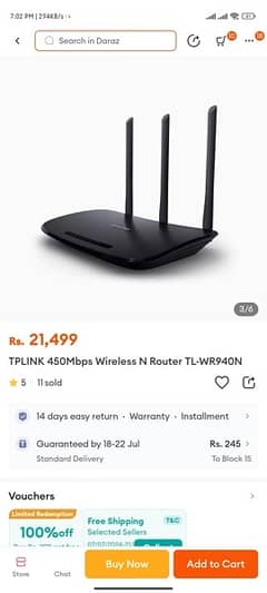 TP Link TL-WR940N Wifi Router