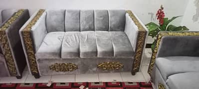 7 Seater Silk Sofa Set