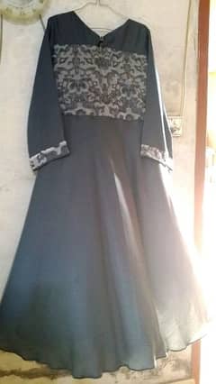 Beautiful Frock Maxi gray color