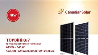 Solar Panel Rs. 37.5/- Per Watt - Canadian Solar