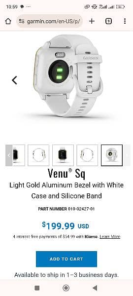 Garmin Venu Sq Smart watch original price is about 60000. 3