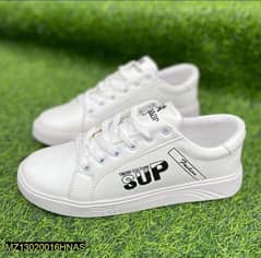 Men Faux Formal White Sneakers