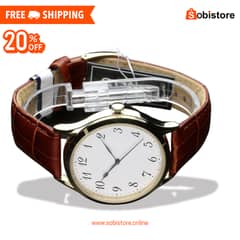 Free Delivery | Unisex Leather Luxury Watch For Men, Watch For Women