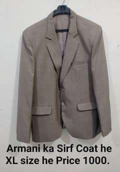 1 Armani coat 4 Coat pant