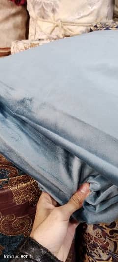 Velvet Sofa Cloth (grey color)