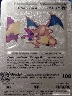 pokemon golden Charizard. price will be negotiable.
