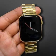 S9 ultra Max Golden Smart watch with 2 Straps