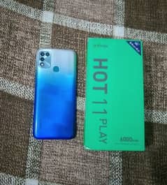 infinix hot 11 play 4/64gb with complete box