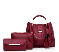 3 Pcs women’s leather bags