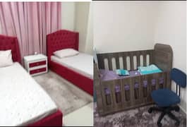 Kids' Wooden Bed Set with Accessories