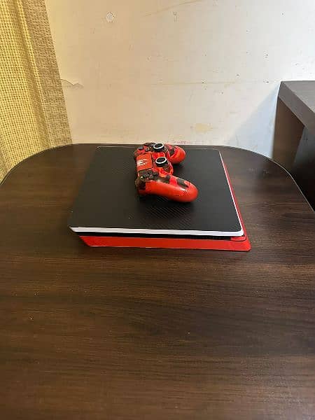 Play Station 4 Slim Carbon fiber wrap with special controller 5