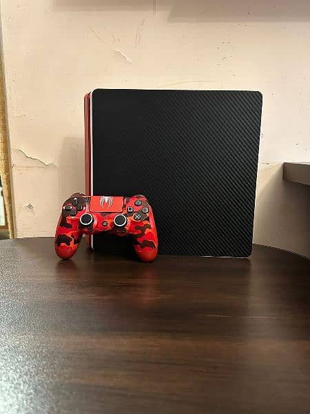 Play Station 4 Slim Carbon fiber wrap with special controller 9