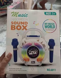 kids Bluetooth karaoke machine with 2 micro phones