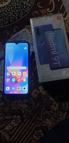 Redmi 9t 4+2/128gb 6000mah with box only sale need cash