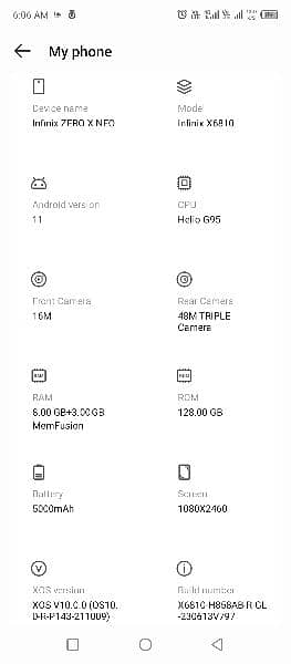 Infinix Zero X Neo- 8GB Ram & Storage 128GB 2