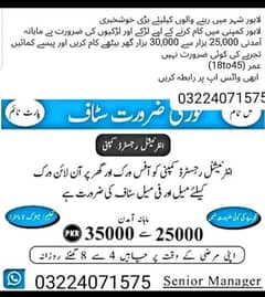 online job available for male and female