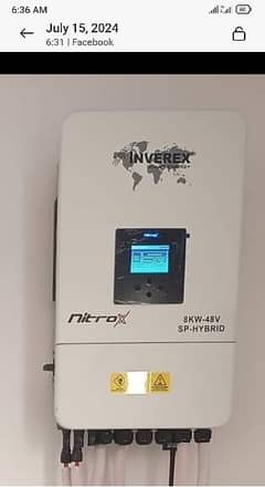 انورکس 8Kv نیو کنڈیشن پلس 4 بیٹری دو مہینے استعمال