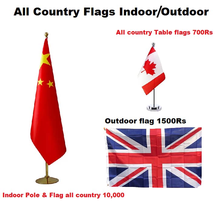 Luxurious Indoor Flag with Golden Pole Exquisite for Government Office 8