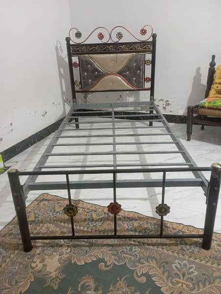 iron bed with diamond mattress 3