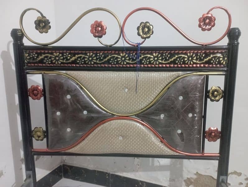 iron bed with diamond mattress 5