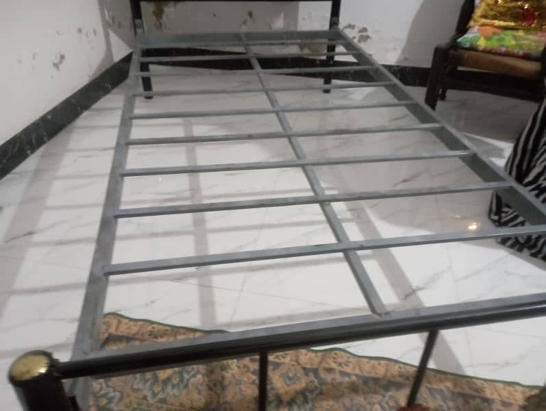 iron bed with diamond mattress 7