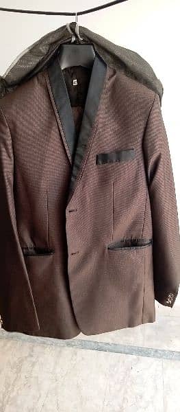 men two piece pant coat part wear brown classy look 6