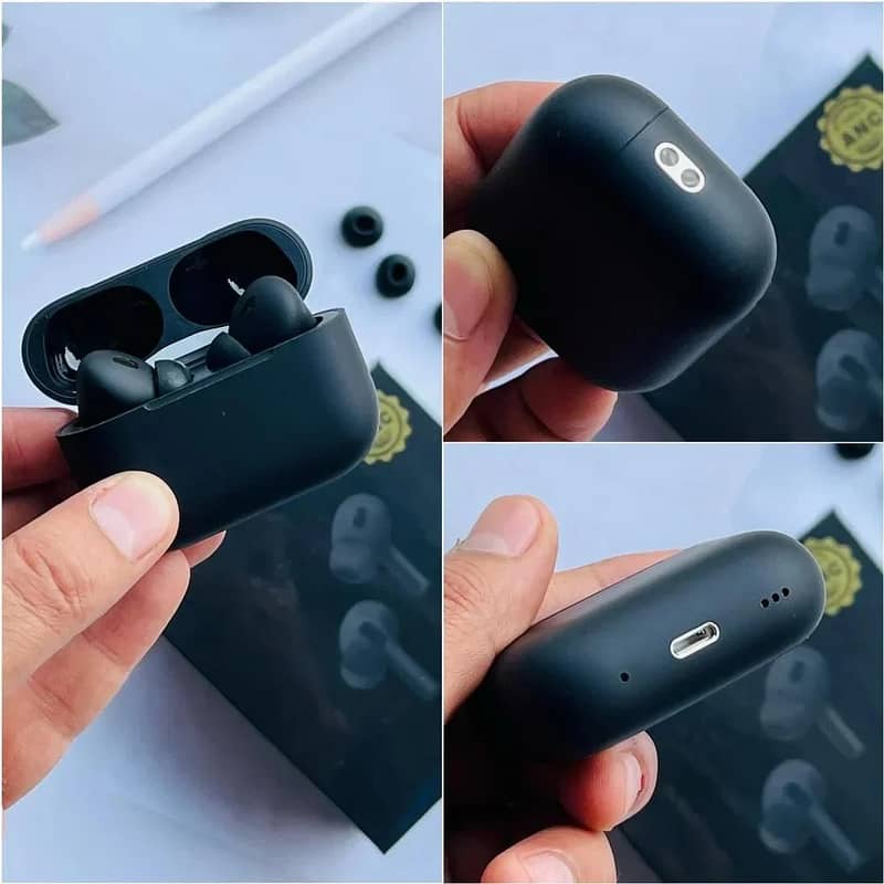 AirPods_Pro 2nd Generation Black Wireless Earbuds,For Ios and android 1