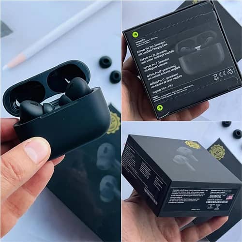 AirPods_Pro 2nd Generation Black Wireless Earbuds,For Ios and android 7