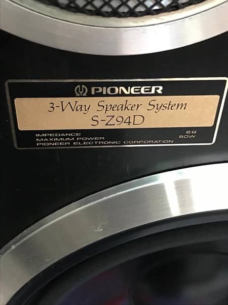 pioneer  speaker  made in japan 2