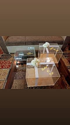 Acrylic Made Boxes and Trays and crafted products ( 03021466006)
