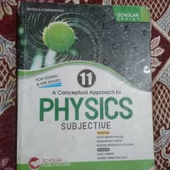 11 class Scholar series Physics keybook