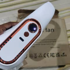 Rechargeable Neck Fan With Digital Display