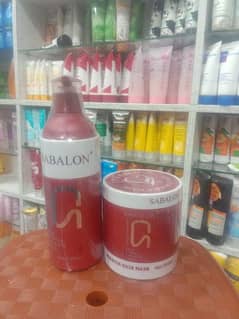 sabaloon hair mask and shampoo