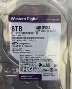 8TB WD brand new pin pack internal surveillance Hard Disk Drive