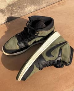 Nike Air Jordan 1 Mid Olive Canvas (Original)